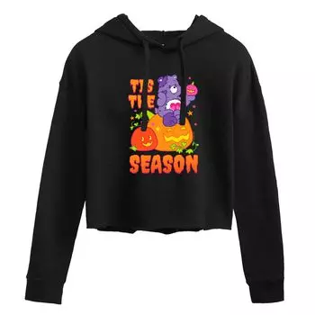 Укороченная толстовка с капюшоном для юниоров Care Bears Tis The Season Licensed Character, черный