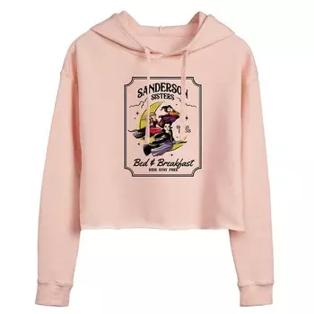 Укороченная толстовка с капюшоном для юниоров Hocus Pocus Sanderson Sister Sign Licensed Character, розовый
