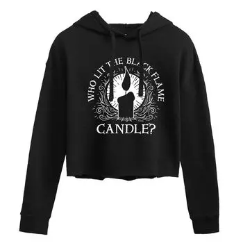 Укороченная толстовка с капюшоном для юниоров Hocus Pocus Lit The Black Flame Candle Licensed Character
