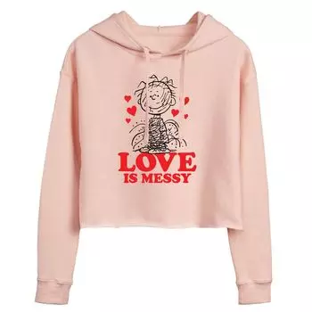 Укороченная толстовка с капюшоном для юниоров Peanuts Pigpen "Love Is Messy" Licensed Character