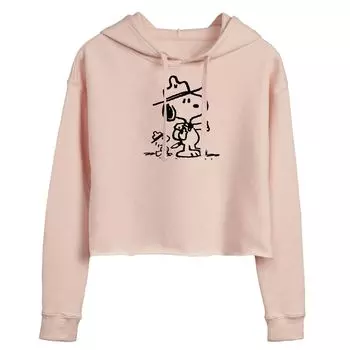 Укороченная толстовка с капюшоном для юниоров Peanuts Snoopy Scout Pals Licensed Character