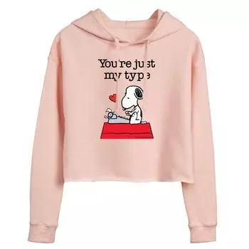 Худи с капюшоном Peanuts Snoopy "You're Just My Type" Licensed Character, розовый