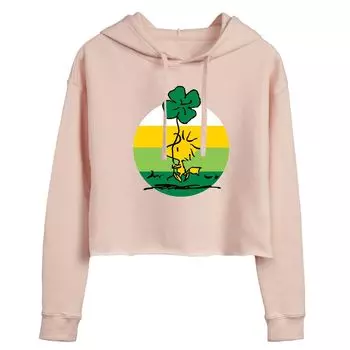 Укороченная толстовка с капюшоном для юниоров Peanuts Woodstock Shamrock Licensed Character