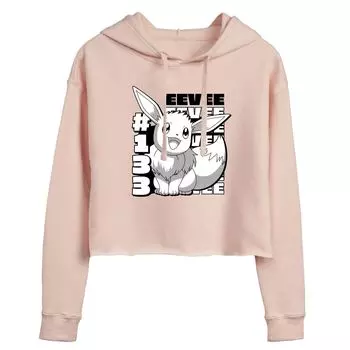 Укороченная толстовка с капюшоном для юниоров Pokemon Eevee Licensed Character