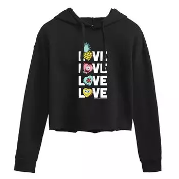 Укороченная толстовка с капюшоном для юниоров SpongeBob Love Licensed Character