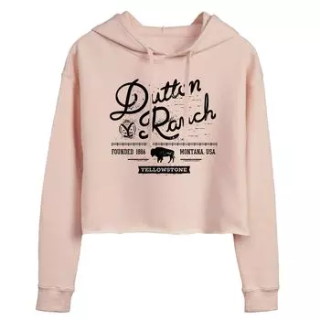 Укороченная толстовка с капюшоном для юниоров Yellowstone Dutton Ranch Licensed Character