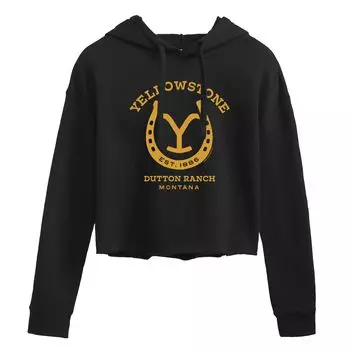Худи с капюшоном Yellowstone Horseshoe Licensed Character, черный