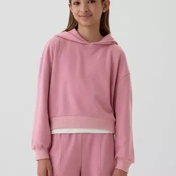 Укороченная толстовка с капюшоном Gap, розовый