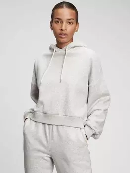 Укороченная толстовка с капюшоном Gap, серый