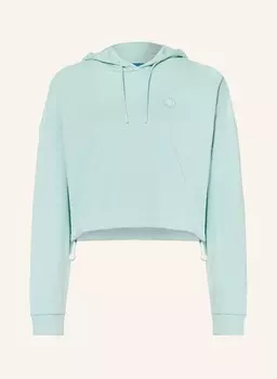 Укороченная толстовка с капюшоном Hugo Blue, зеленый