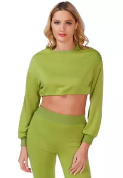 Укороченная толстовка с капюшоном London Rag, лаймово-зеленый