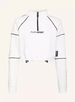 Укороченная толстовка с капюшоном Plein Sport, белый