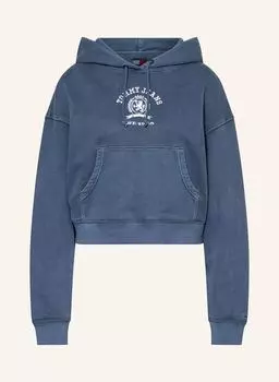 Укороченная толстовка с капюшоном Tommy Jeans, синий