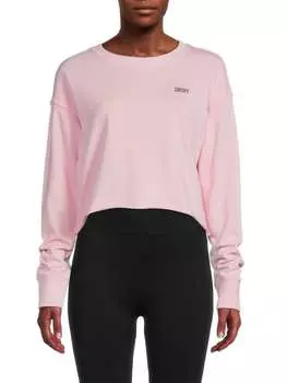 Укороченная толстовка с круглым вырезом DKNY Sport Blossom