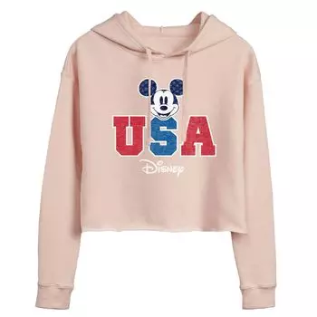 Укороченная толстовка с Микки Диснеем для юниоров США Disney
