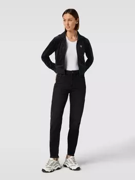 Укороченная толстовка с отделкой стразами Guess Activewear, черный