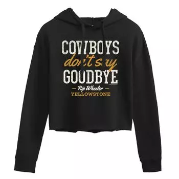 Укороченная толстовка с рисунком «Don't Say Goodbye» для юниоров Yellowstone Licensed Character