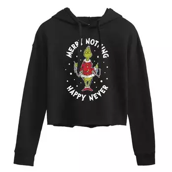 Худи с рисунком Dr. Seuss's The Grinch Merry Nothing Licensed Character, черный