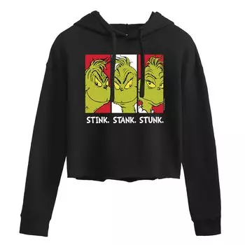 Худи с рисунком Dr. Seuss's The Grinch Stink, Stank, Stunk Licensed Character, черный