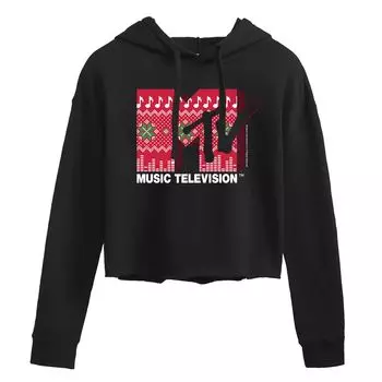 Худи с рисунком и логотипом MTV Holiday Licensed Character, черный