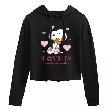 Укороченная толстовка с рисунком Peanuts для детей Juniors "Snuggles & Cuddles" Licensed Character