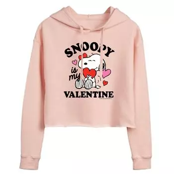 Укороченная толстовка с рисунком Peanuts для детей «Snoopy Is My Valentine» Licensed Character