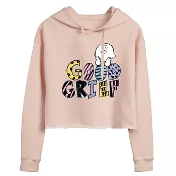 Укороченная толстовка с рисунком Peanuts Good Grief для детей Juniors Licensed Character
