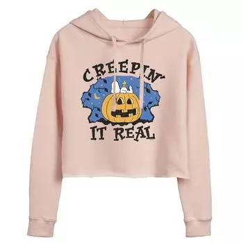 Укороченная толстовка с рисунком Peanuts Snoopy для детей Juniors "Creepin It Real" Licensed Character