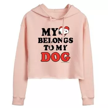 Укороченная толстовка с рисунком Peanuts Snoopy для подростков "My Dog" Licensed Character