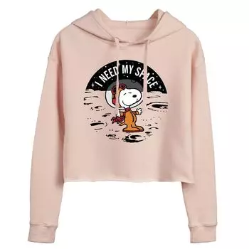 Укороченная толстовка с рисунком Peanuts Snoopy для подростков с надписью «I Need My Space» Licensed Character