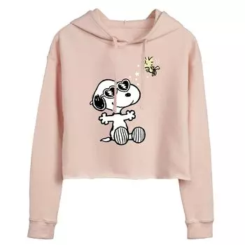 Укороченная толстовка с рисунком Peanuts Snoopy с очками для детей и подростков Licensed Character