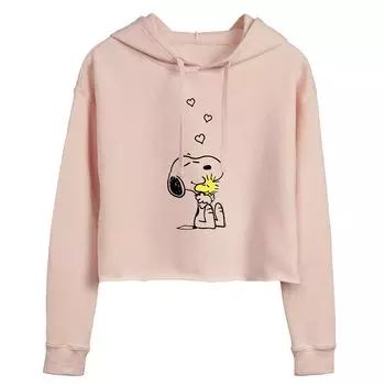 Укороченная толстовка с рисунком Peanuts Snoopy & Woodstock Hug для юниоров Licensed Character