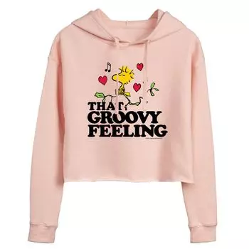 Укороченная толстовка с рисунком Peanuts Woodstock для юниоров "Groovy Feeling" Licensed Character