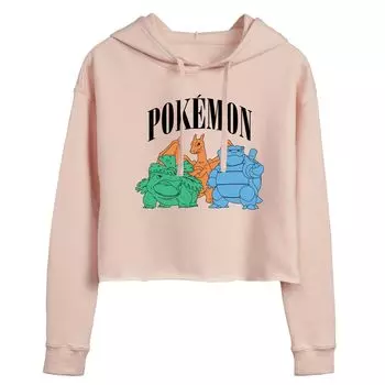 Укороченная толстовка с рисунком Pokemon Group Pokemon, розовый