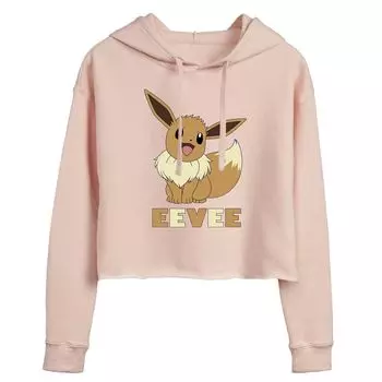 Укороченная толстовка с рисунком Pokmon Cute Eevee Pose для юниоров Licensed Character