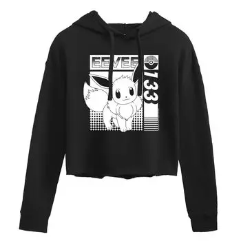 Укороченная толстовка с рисунком Pokmon Eevee Pose для юниоров Licensed Character