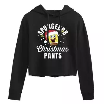Худи с рисунком «Christmas Pants SpongeBob» Licensed Character, черный