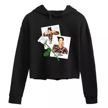 Укороченная толстовка с рисунком Selena Polaroids для юниоров Licensed Character, черный