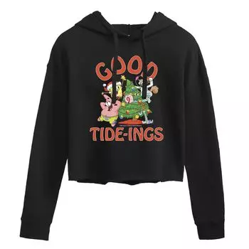 Укороченная толстовка с рисунком SpongeBob Good Tide-Ings для юниоров Licensed Character