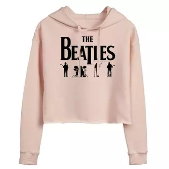 Укороченная толстовка с рисунком The Beatles Black Group для юниоров Licensed Character, розовый