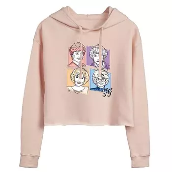 Укороченная толстовка с рисунком в сетку для девочек Golden Girls для юниоров Licensed Character, цвет Blush