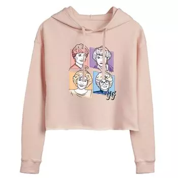 Укороченная толстовка с рисунком в сетку для девочек Golden Girls для юниоров Licensed Character