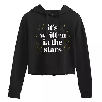 Укороченная толстовка с рисунком Written In The Stars для юниоров Licensed Character, черный