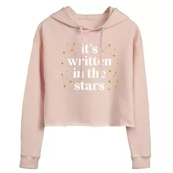 Укороченная толстовка с рисунком Written In The Stars для юниоров Licensed Character, розовый