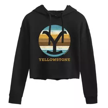Укороченная толстовка с рисунком «Y» Yellowstone Licensed Character, черный