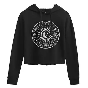 Укороченная толстовка с рисунком Zodiac Circle для юниоров Licensed Character