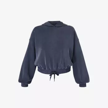 Укороченная толстовка Sand Wash из эластичного переработанного полиэстера Sweaty Betty, темно-синий