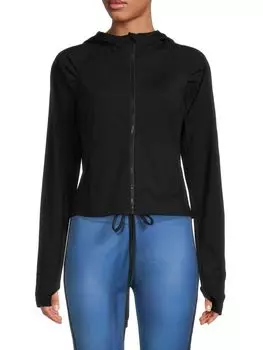 Укороченная толстовка Slim Fit Yogalicious, черный