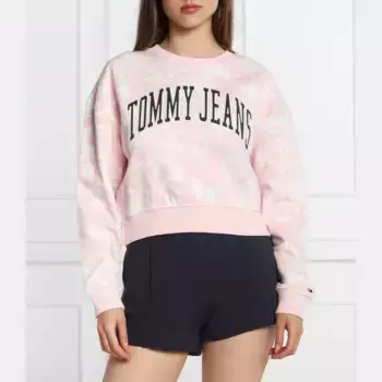 Укороченная толстовка Tommy Hilfiger, розовый