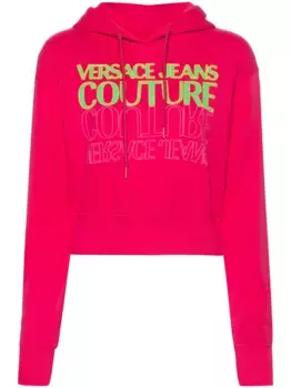 Укороченная толстовка Upside Down Versace Jeans Couture, розовый